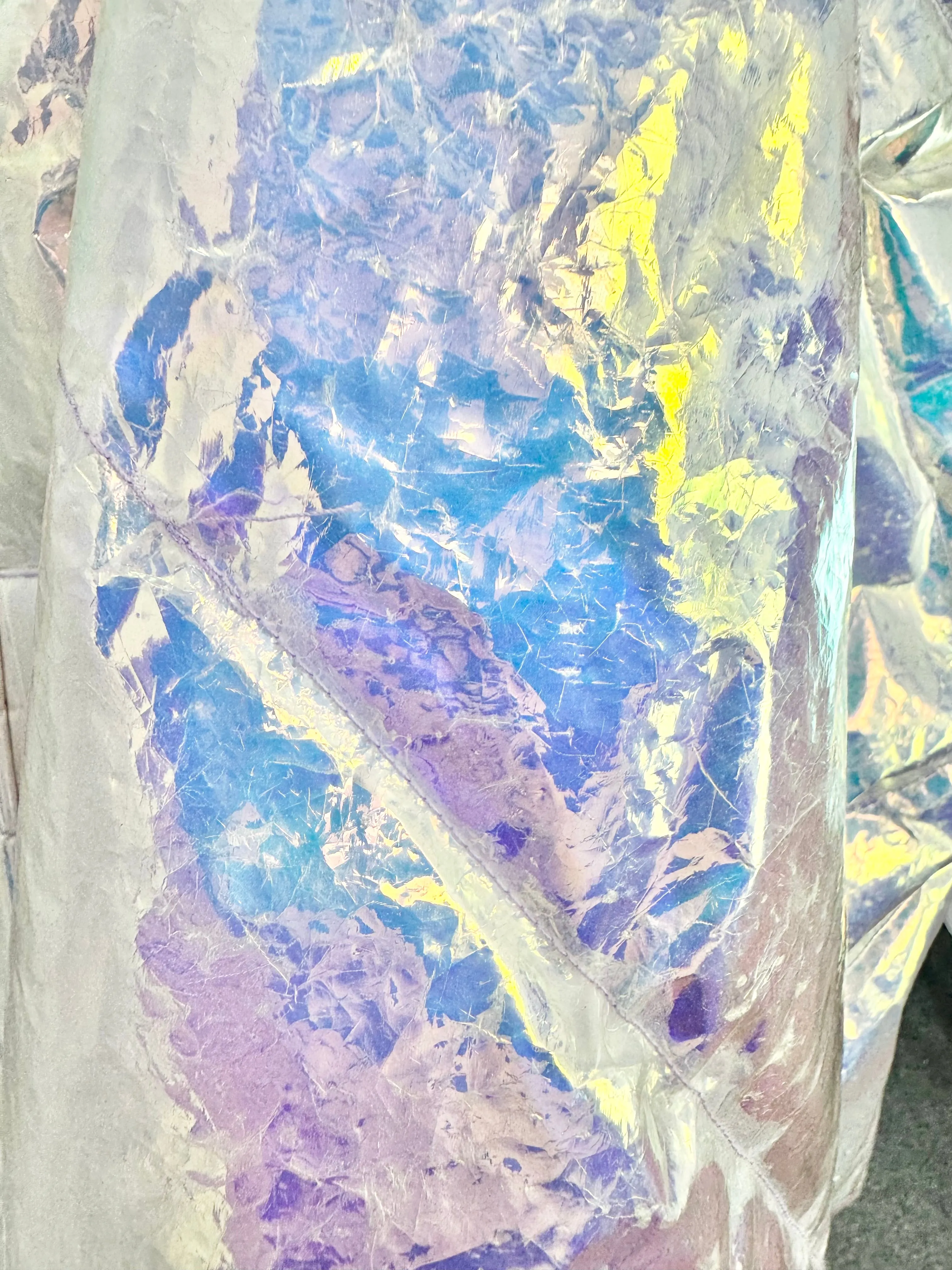 Khrisjoy Fairy Pink Holographic Puffer Jacket - AU10