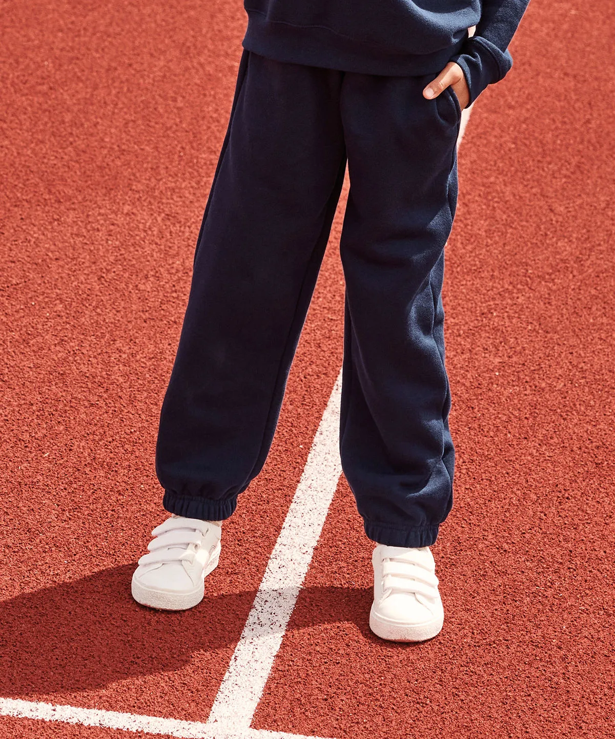 Kids premium elasticated cuff jog pants | Black