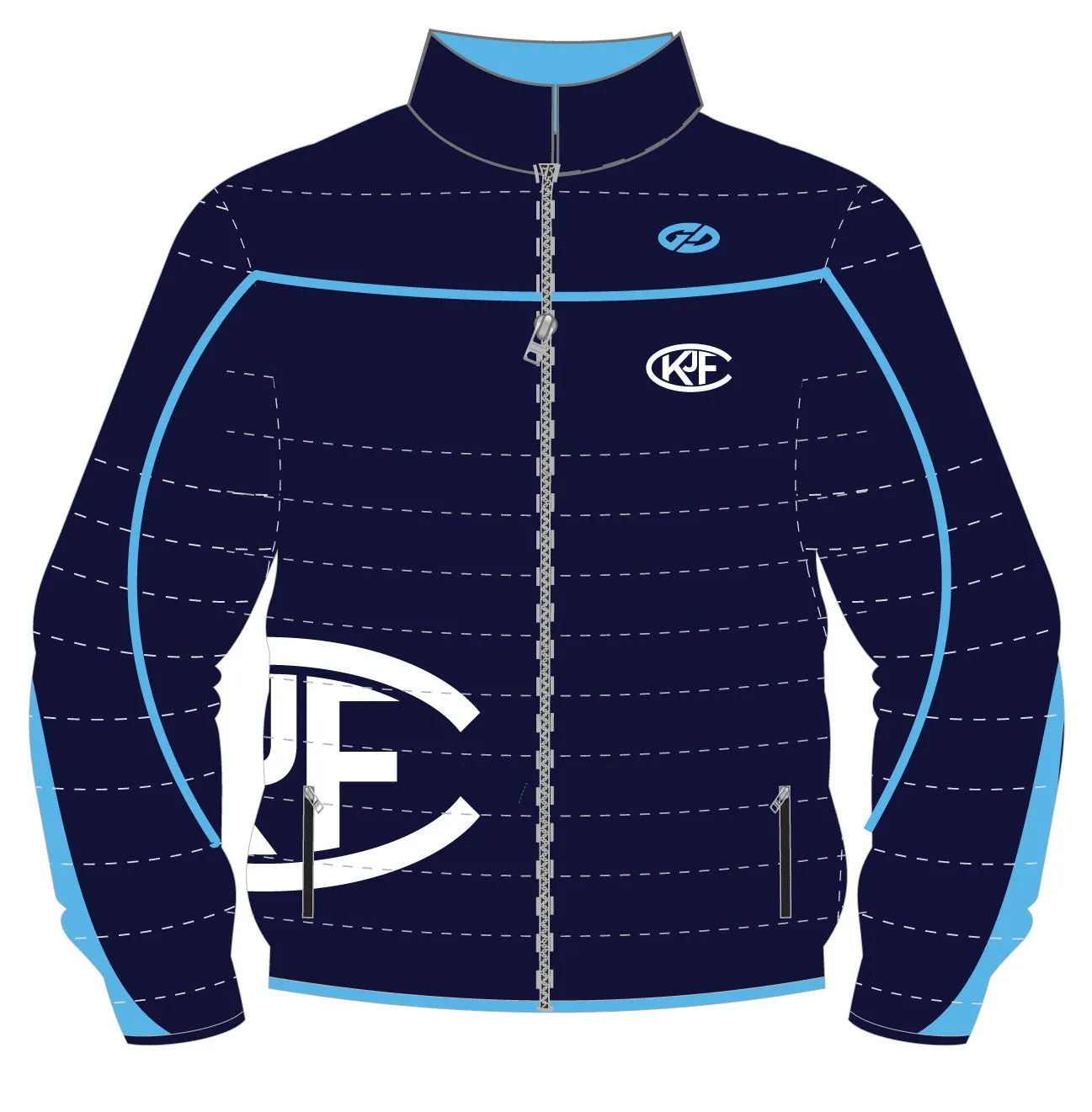KJFC SUBLIMATED PUFFER JACKET