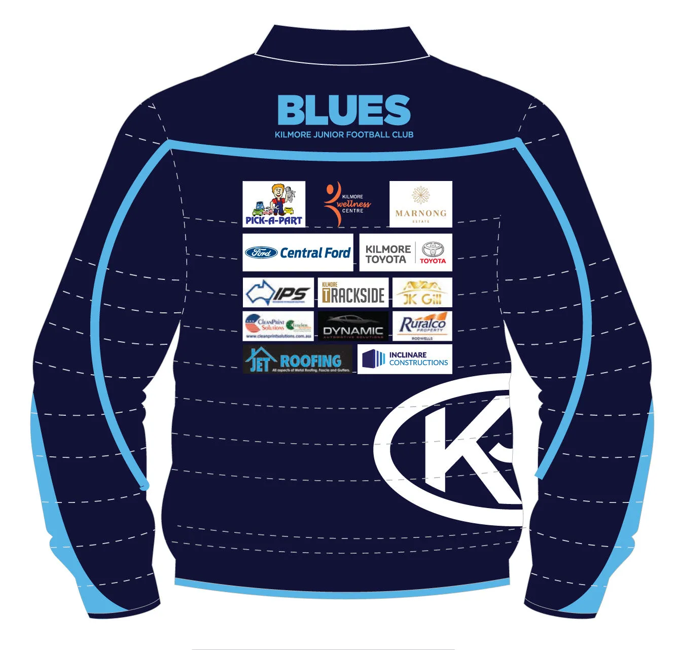 KJFC SUBLIMATED PUFFER JACKET