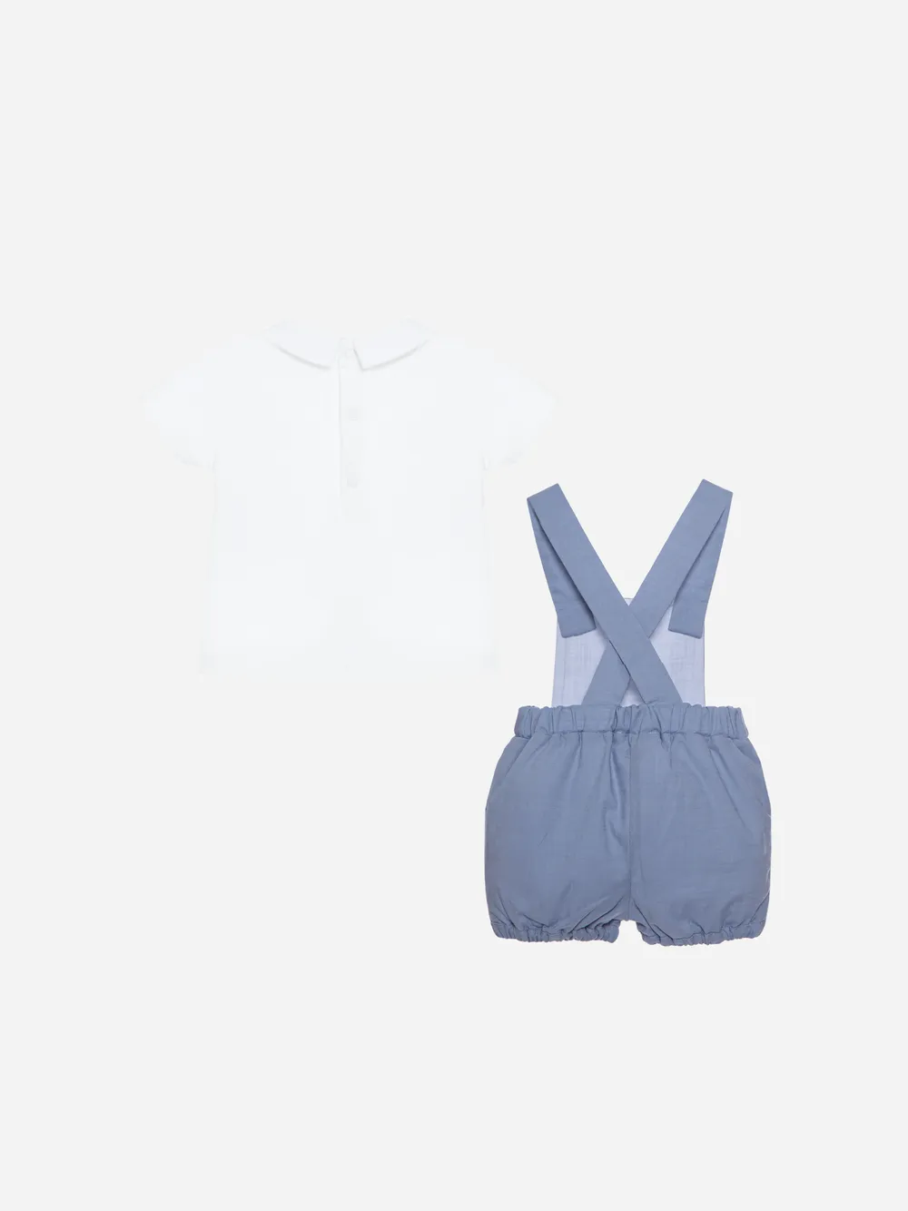 Knit Boy Overall Set Blue