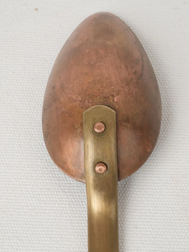 Large antique French cooking spoon for jam 15¼"