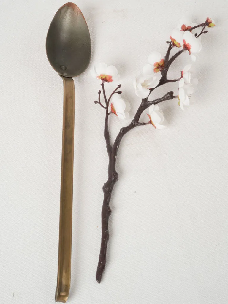 Large antique French cooking spoon for jam 15¼"