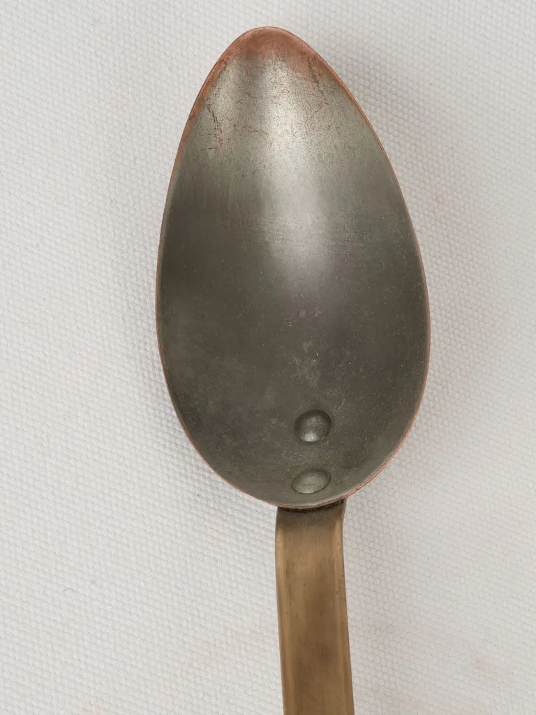 Large antique French cooking spoon for jam 15¼"