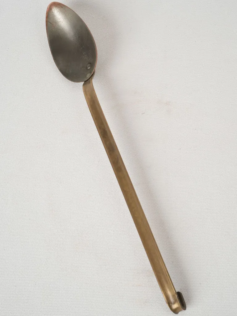 Large antique French cooking spoon for jam 15¼"