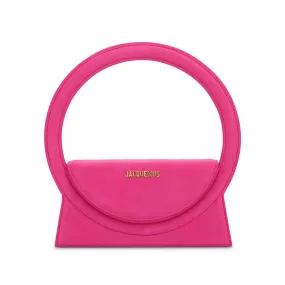 Le Sac Rond Circle Purse in Dark Pink