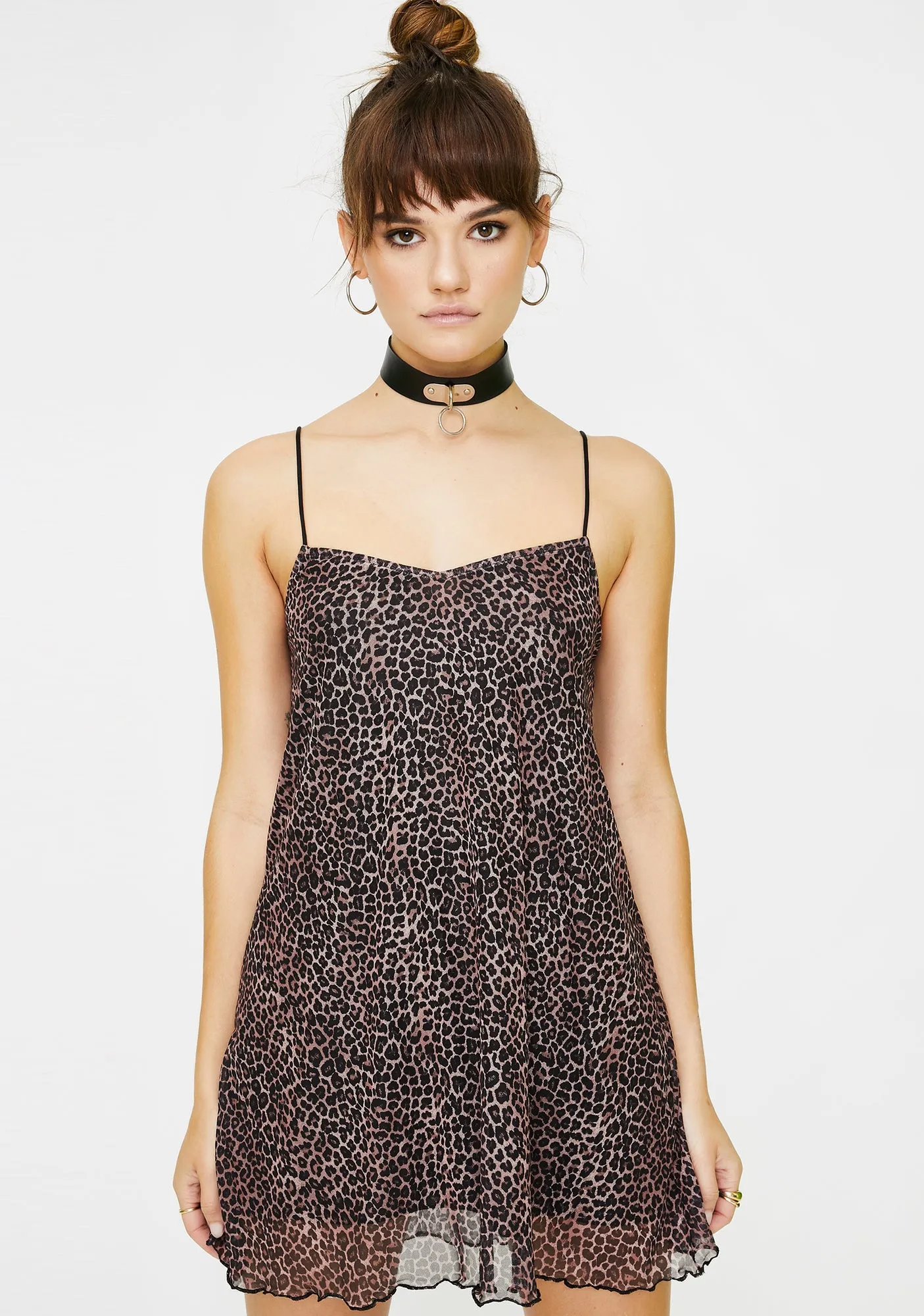 Leopard Sanita Babydoll Dress