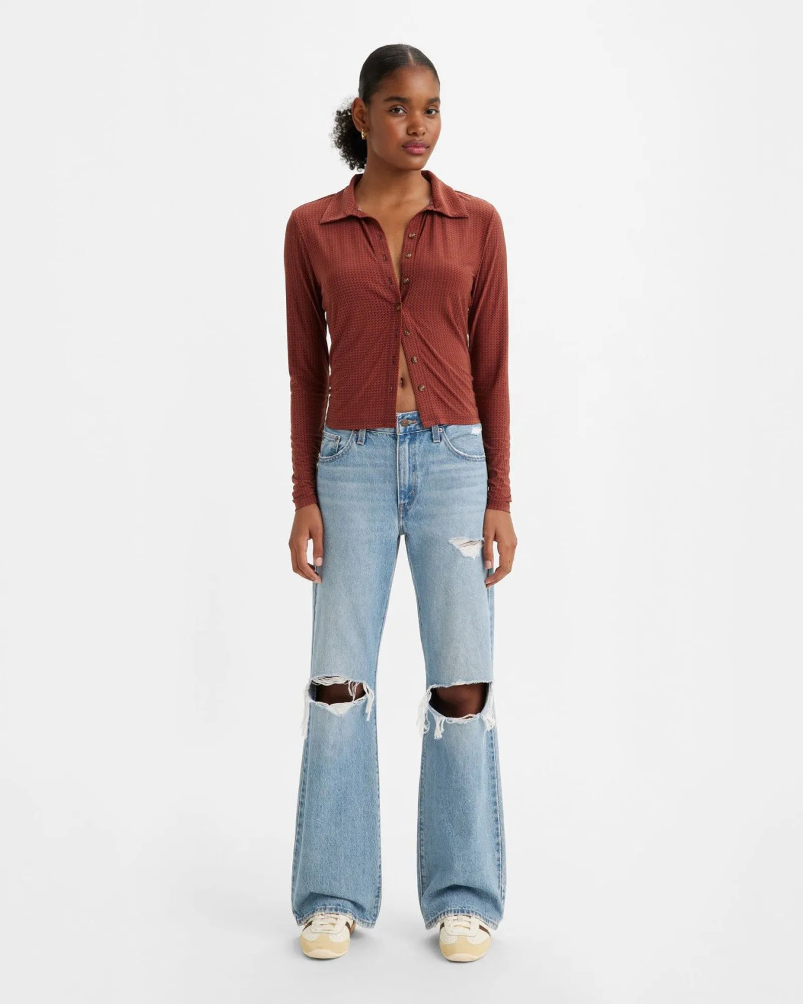 Levi's® Womens Baggy Boot Loose Bootcut Jeans - Flea Market Find