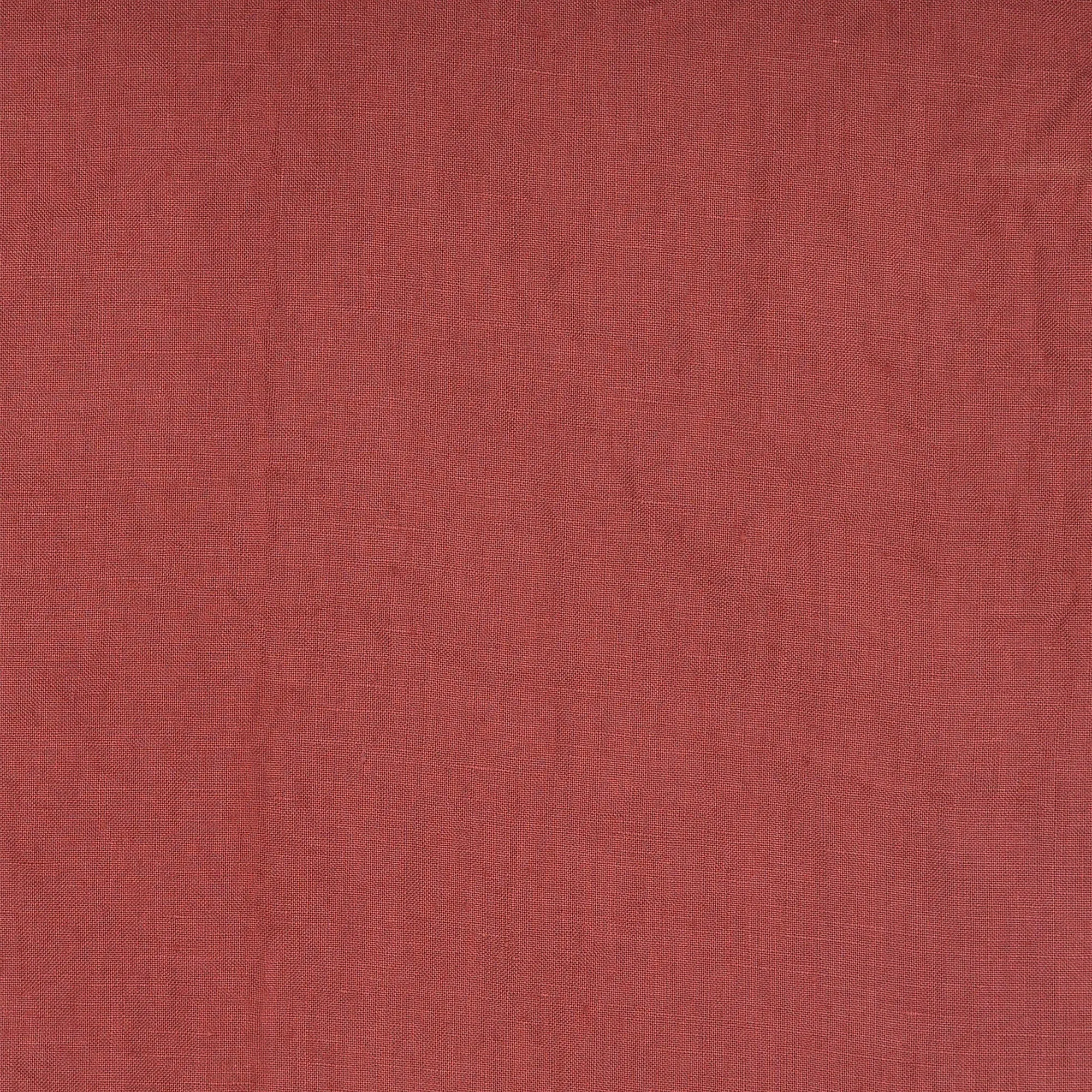 Linen nightdress with spaghetti straps “Maida” (Brick)