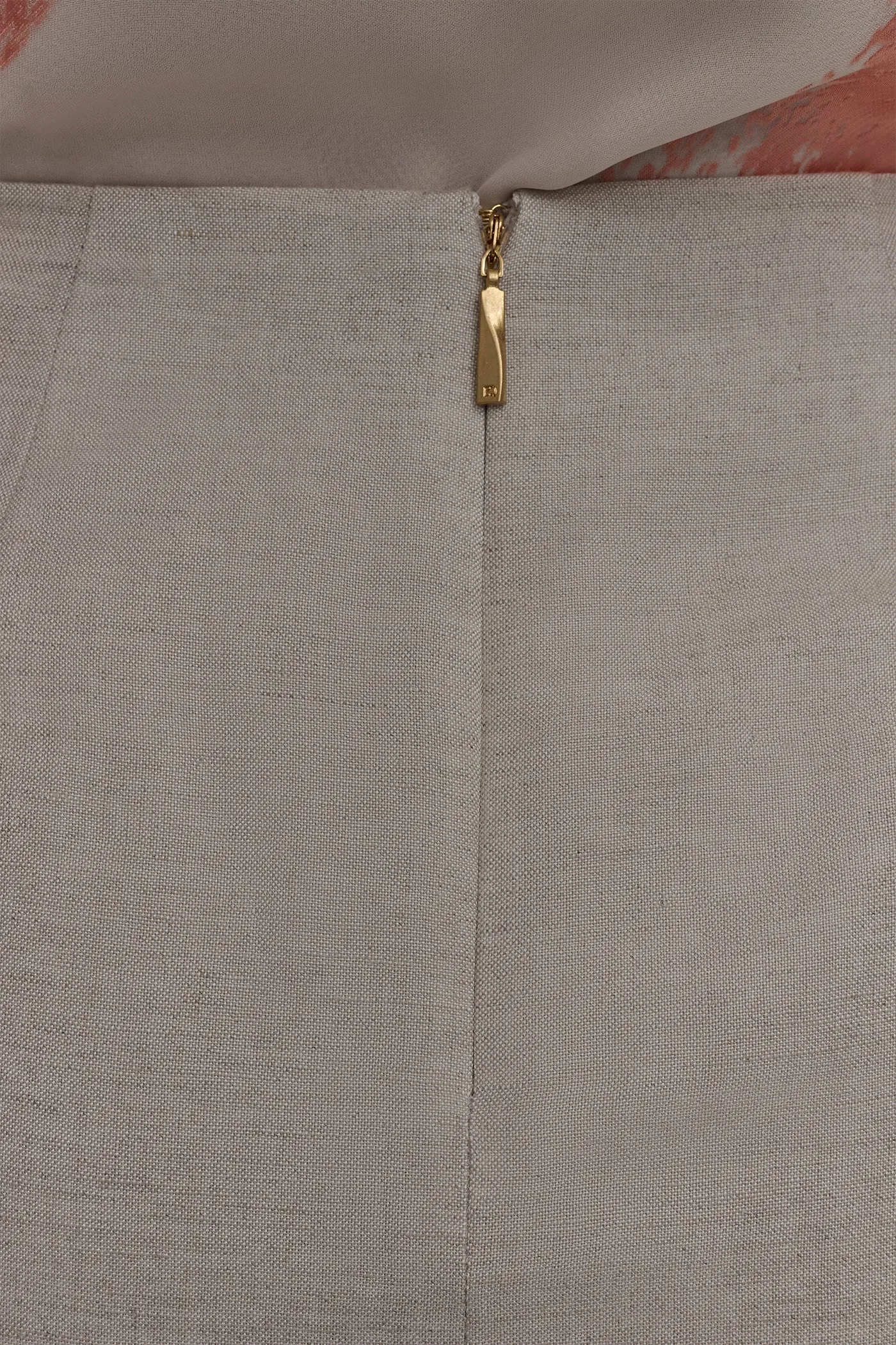 LINEN PENCIL SKIRT