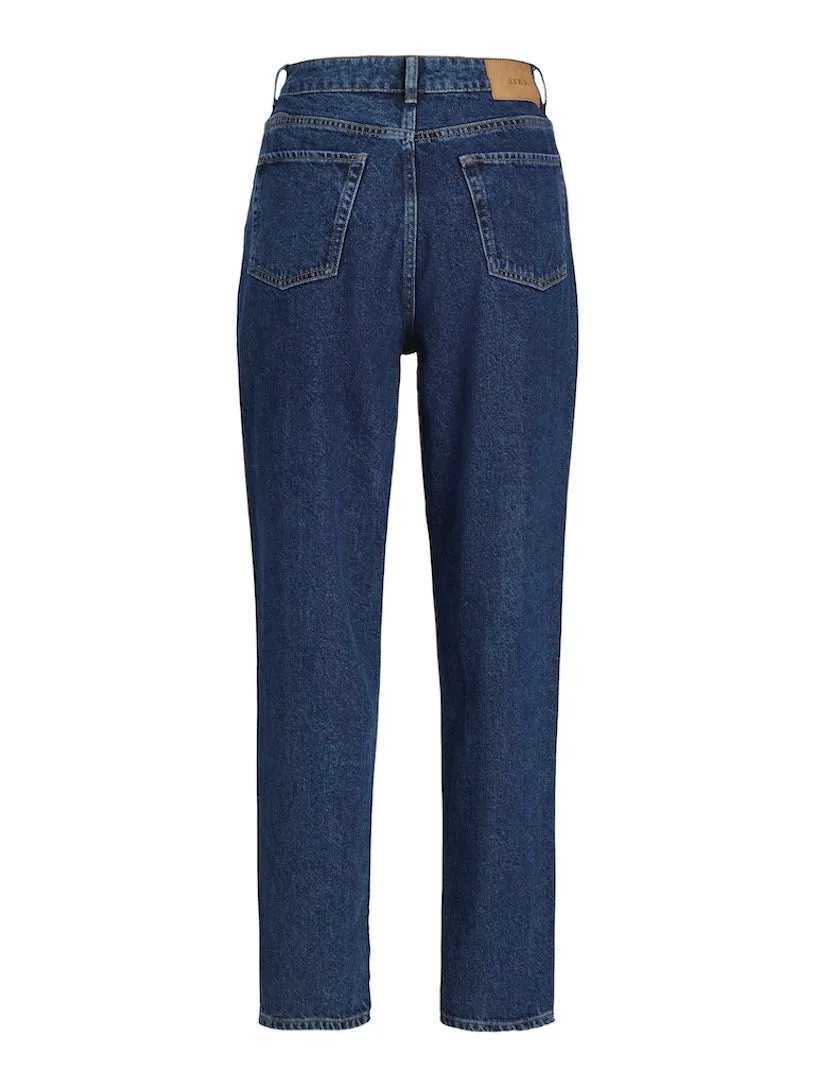 Lisbon Mom High Waist Jeans Dark Blue Denim