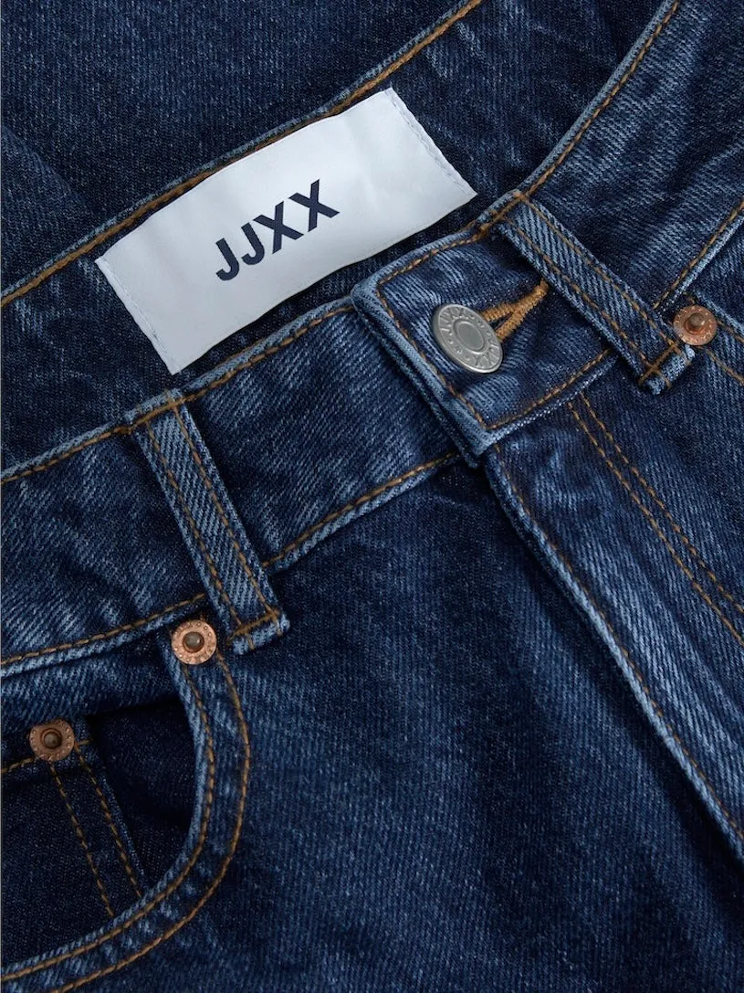 Lisbon Mom High Waist Jeans Dark Blue Denim