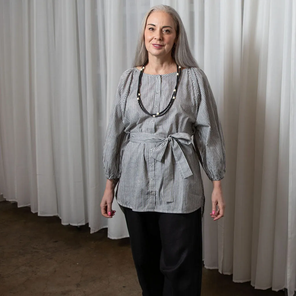 Lucie Striped Organic Cotton Shirt