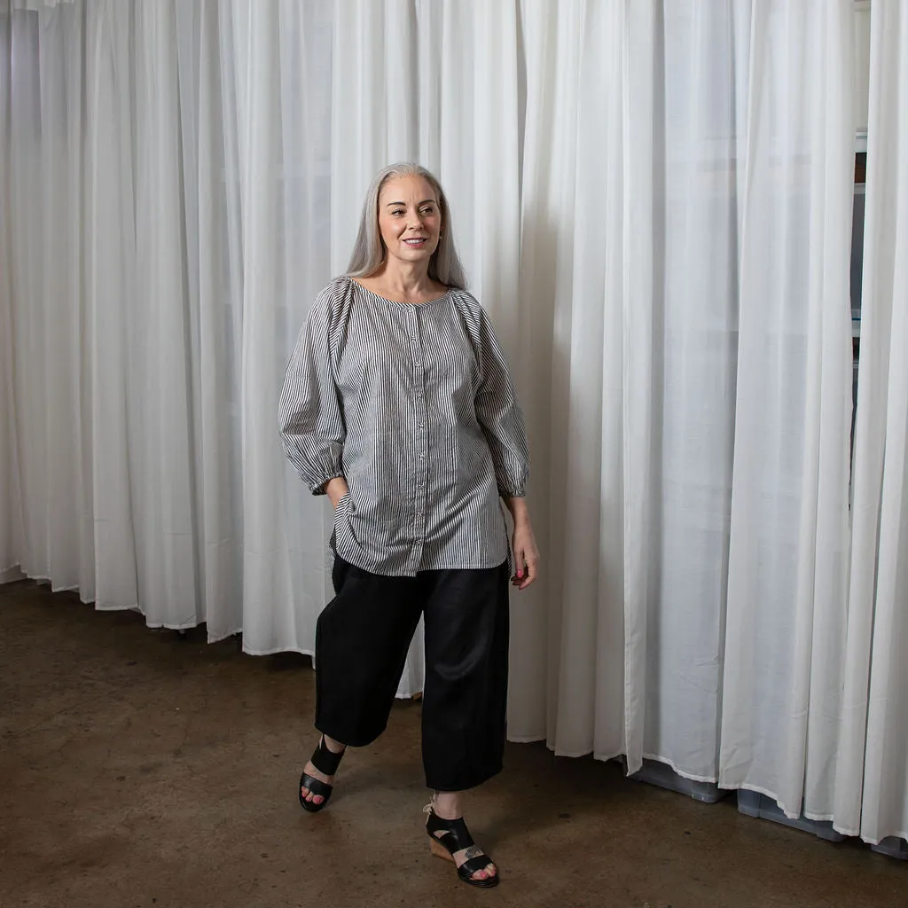 Lucie Striped Organic Cotton Shirt