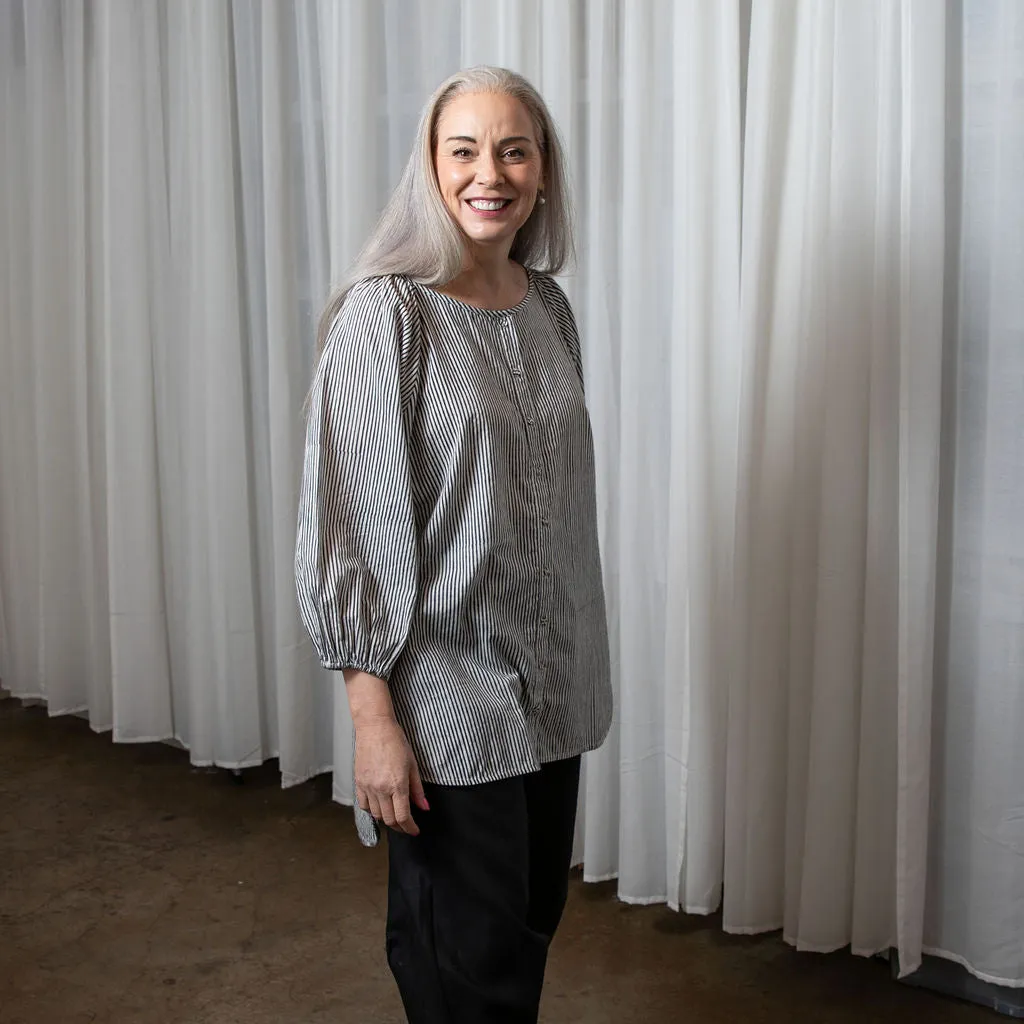 Lucie Striped Organic Cotton Shirt
