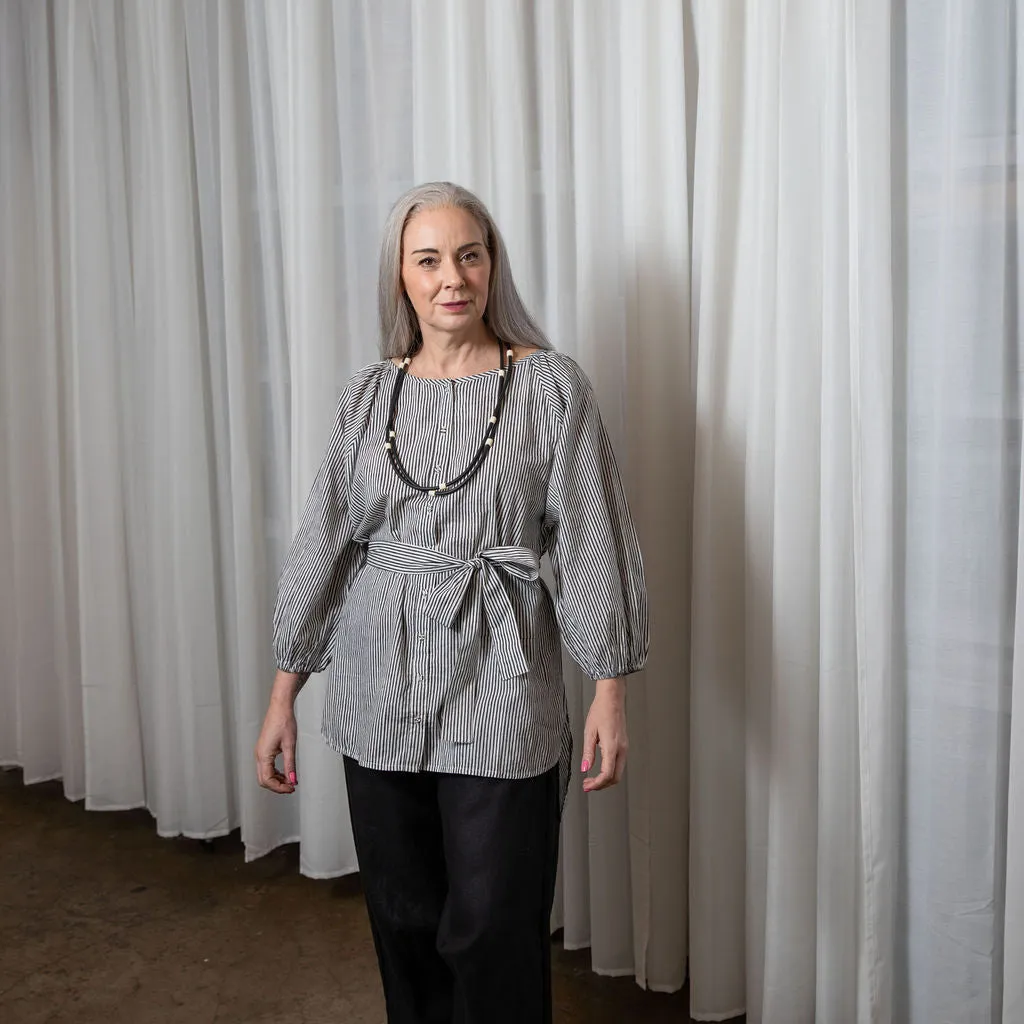 Lucie Striped Organic Cotton Shirt