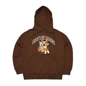 LUCKY JUNGLE HOODIE BROWN