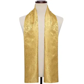 Luxury Gold Paisley Scarf