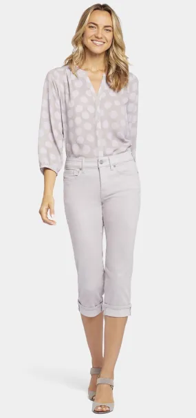 Marilyn Crop Cuff Jeans Grey Cool Embrace® Denim | Pearl Grey