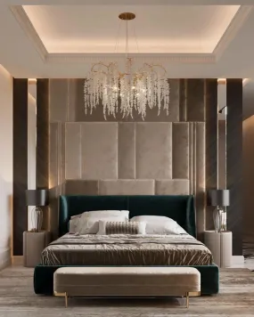 Matte Beige Luxury Bed