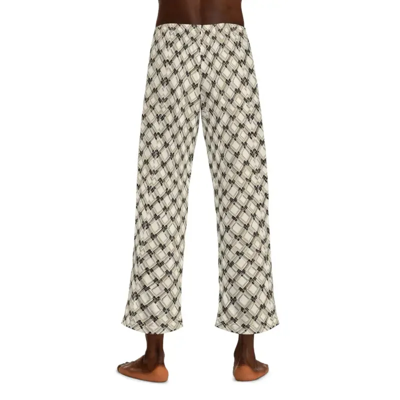Men's Plaid Pattern Pajama Pants Cozy Lounge