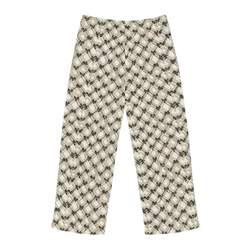 Men's Plaid Pattern Pajama Pants Cozy Lounge
