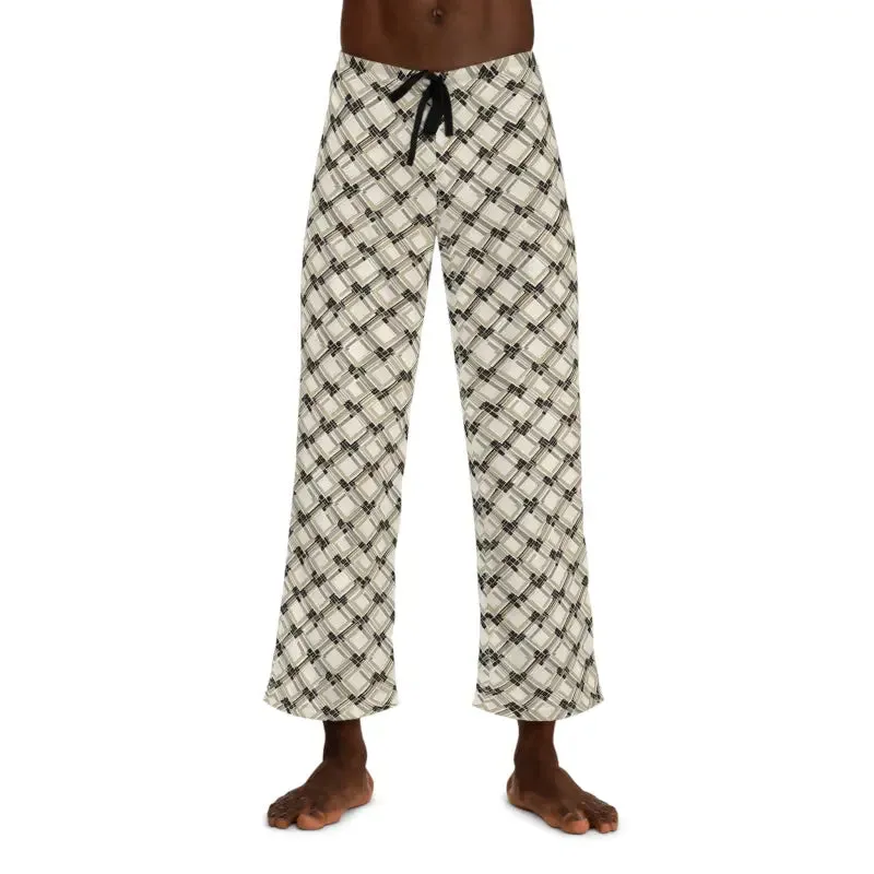 Men's Plaid Pattern Pajama Pants Cozy Lounge