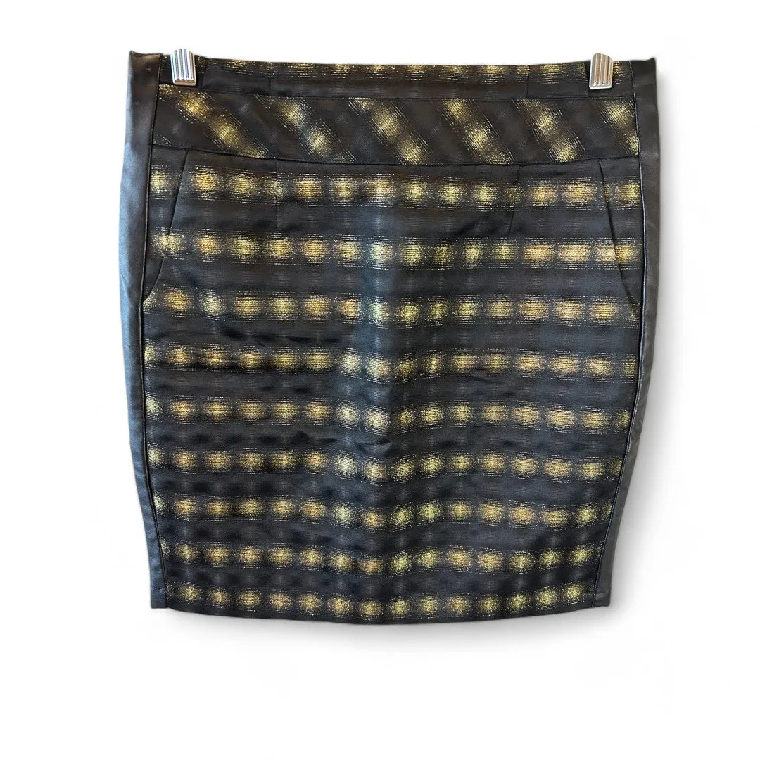 Metallic Pencil Skirt