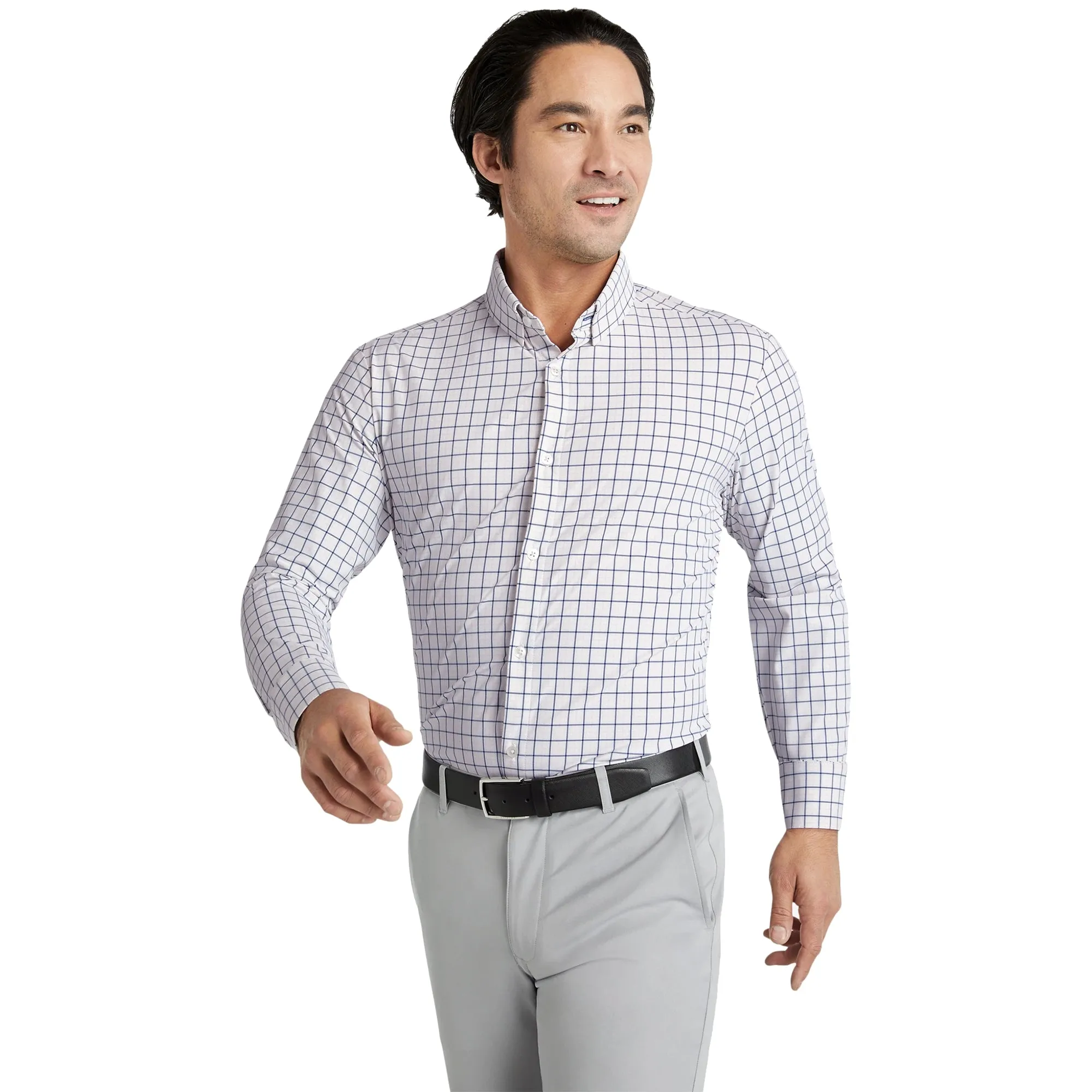 Mizzen   Main Leeward Trim Fit Long Sleeve Mens Dress Shirt