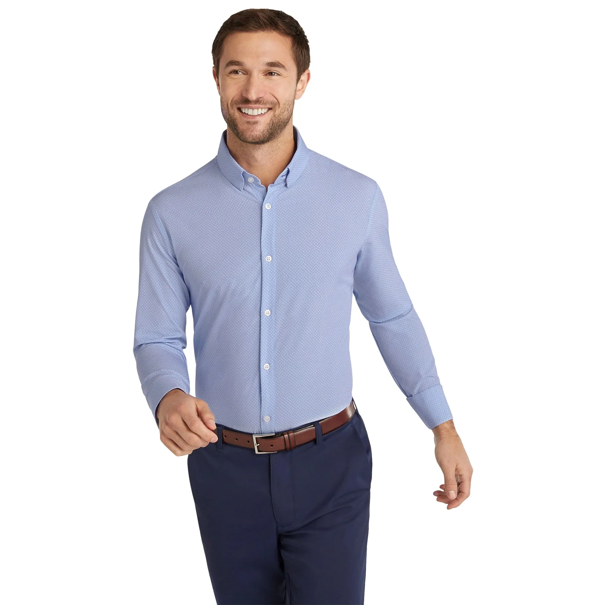 Mizzen   Main Leeward Trim Fit Long Sleeve Mens Dress Shirt