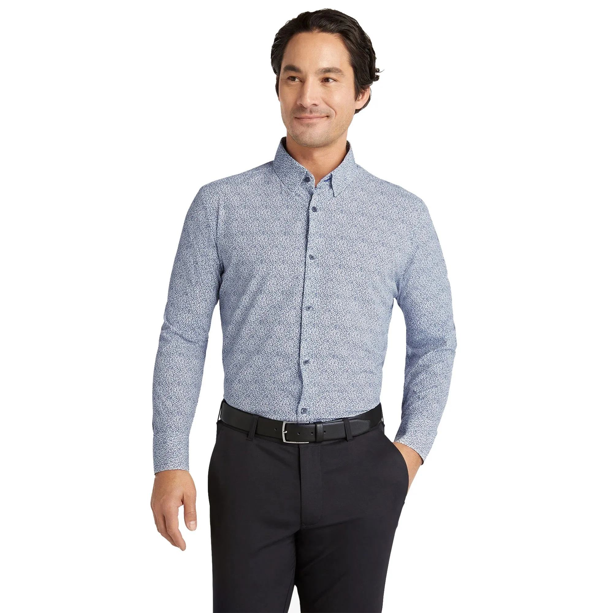 Mizzen   Main Leeward Trim Fit Long Sleeve Mens Dress Shirt
