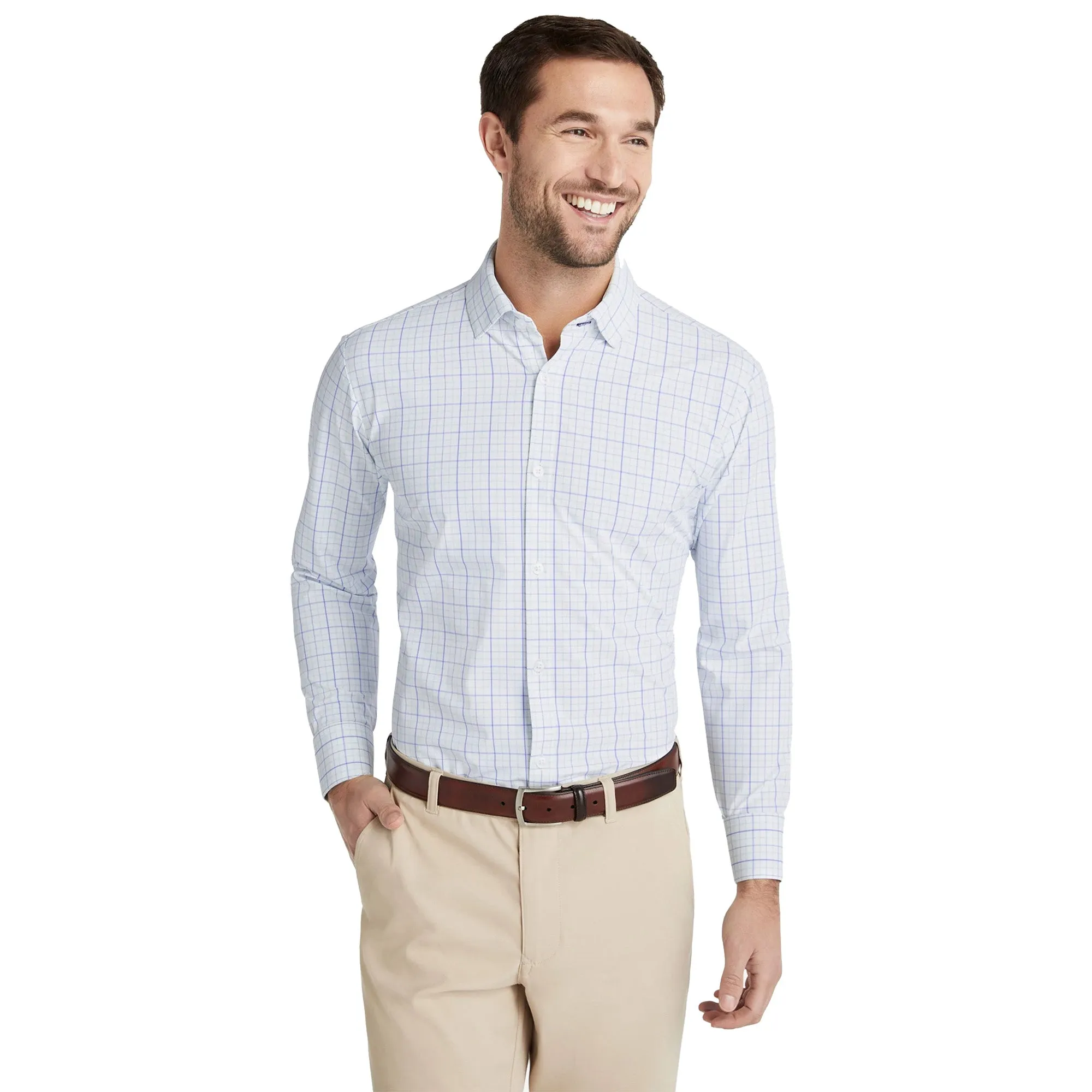 Mizzen   Main Leeward Trim Fit Long Sleeve Mens Dress Shirt