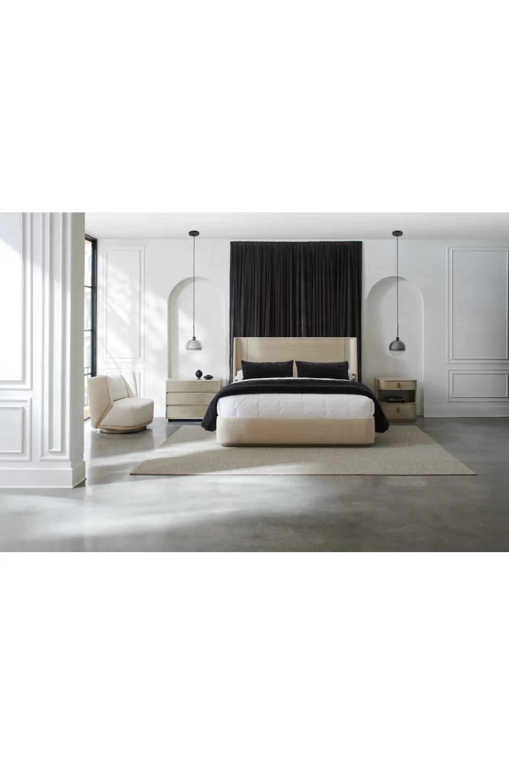 Monochromatic Modern Nightstand L | Caracole Da Vita