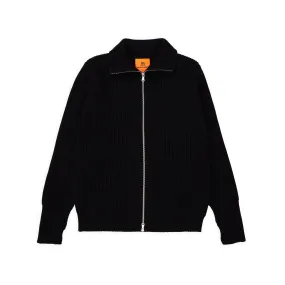 Navy Full-Zip Pockets Black