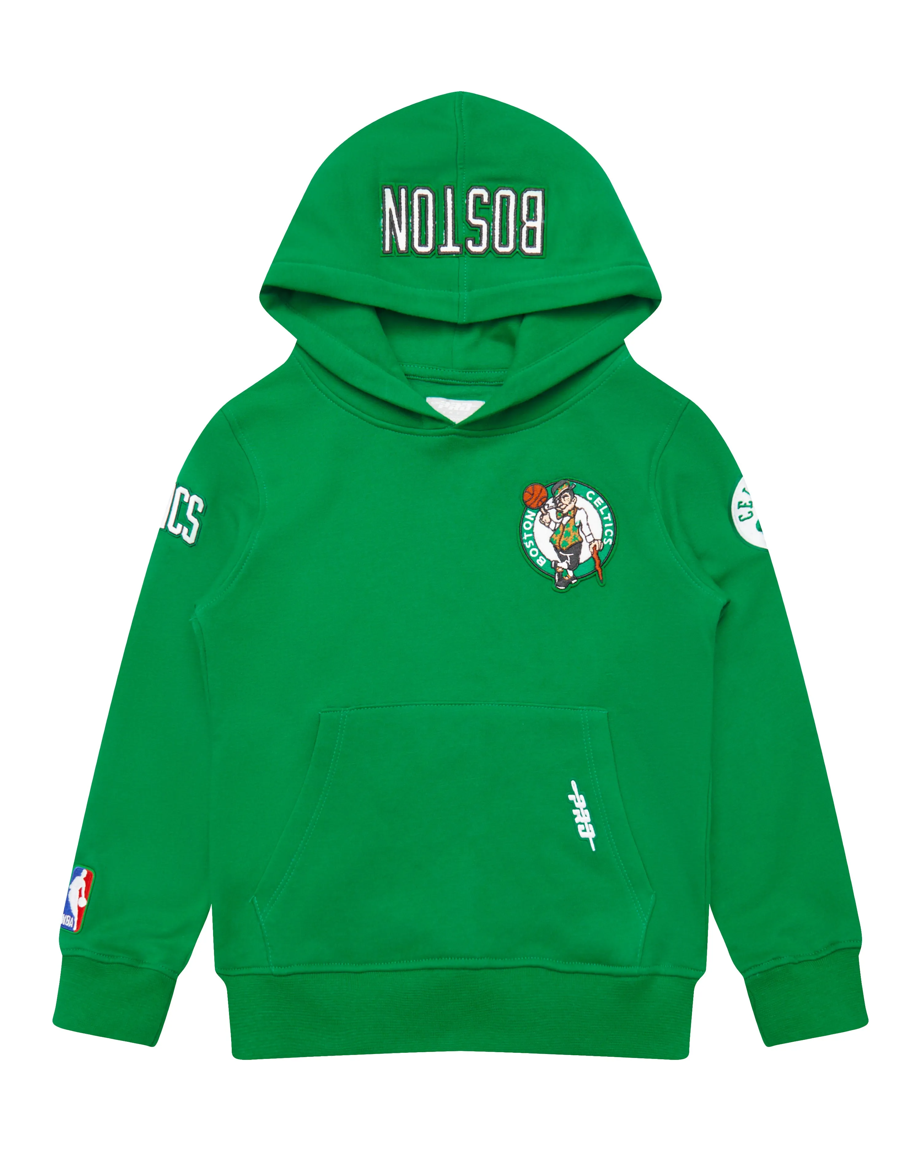 NBA BOSTON CELTICS CLASSIC LITTLE BOYS FLC PO HOODIE (KELLY GREEN)