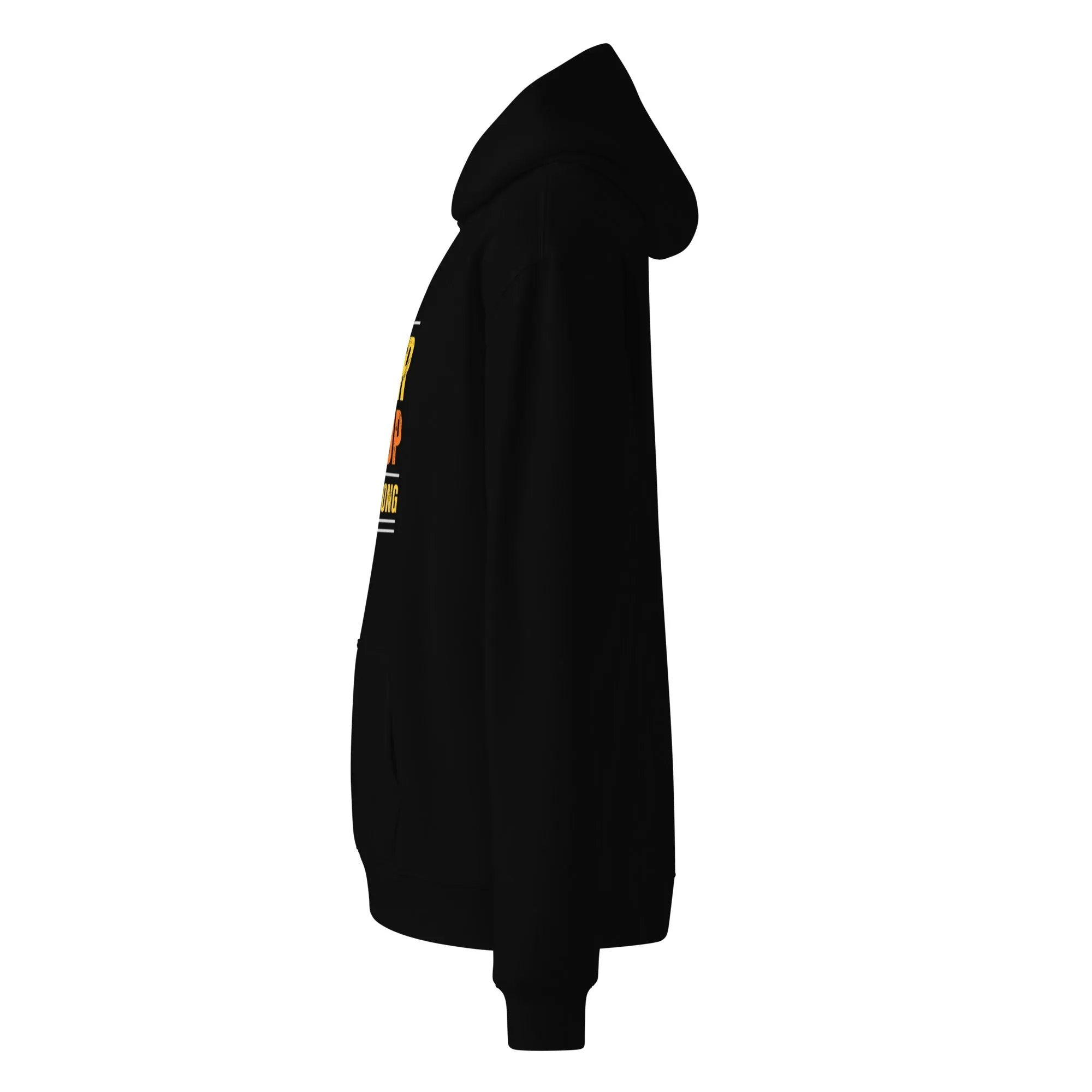 Never Give up Unisex oversized hoodie Black