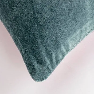 New - 22"x22" Oversize Square Throw Pillow Cover Teal - Rizzy Home
