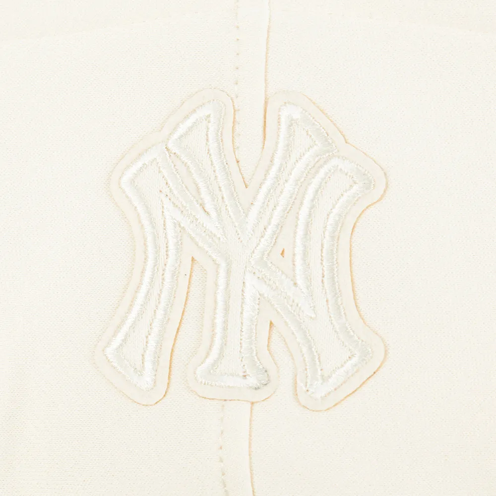 NEW YORK YANKEES NEUTRAL LITTLE BOYS FLC PO HOODIE (EGGSHELL)