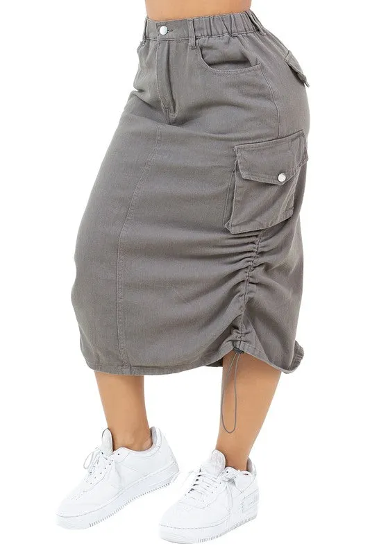 No Mistakes Fashion Denim Long Maxi Skirt