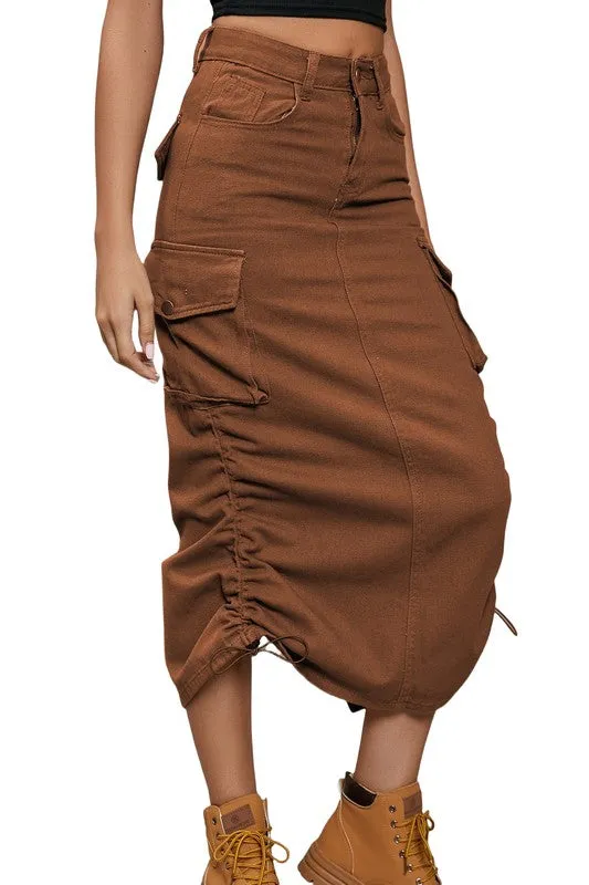 No Mistakes Fashion Denim Long Maxi Skirt