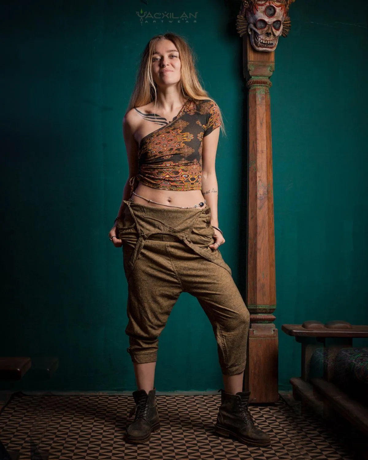 Overall Woman / Silk Slub - Yellow MAZATECH