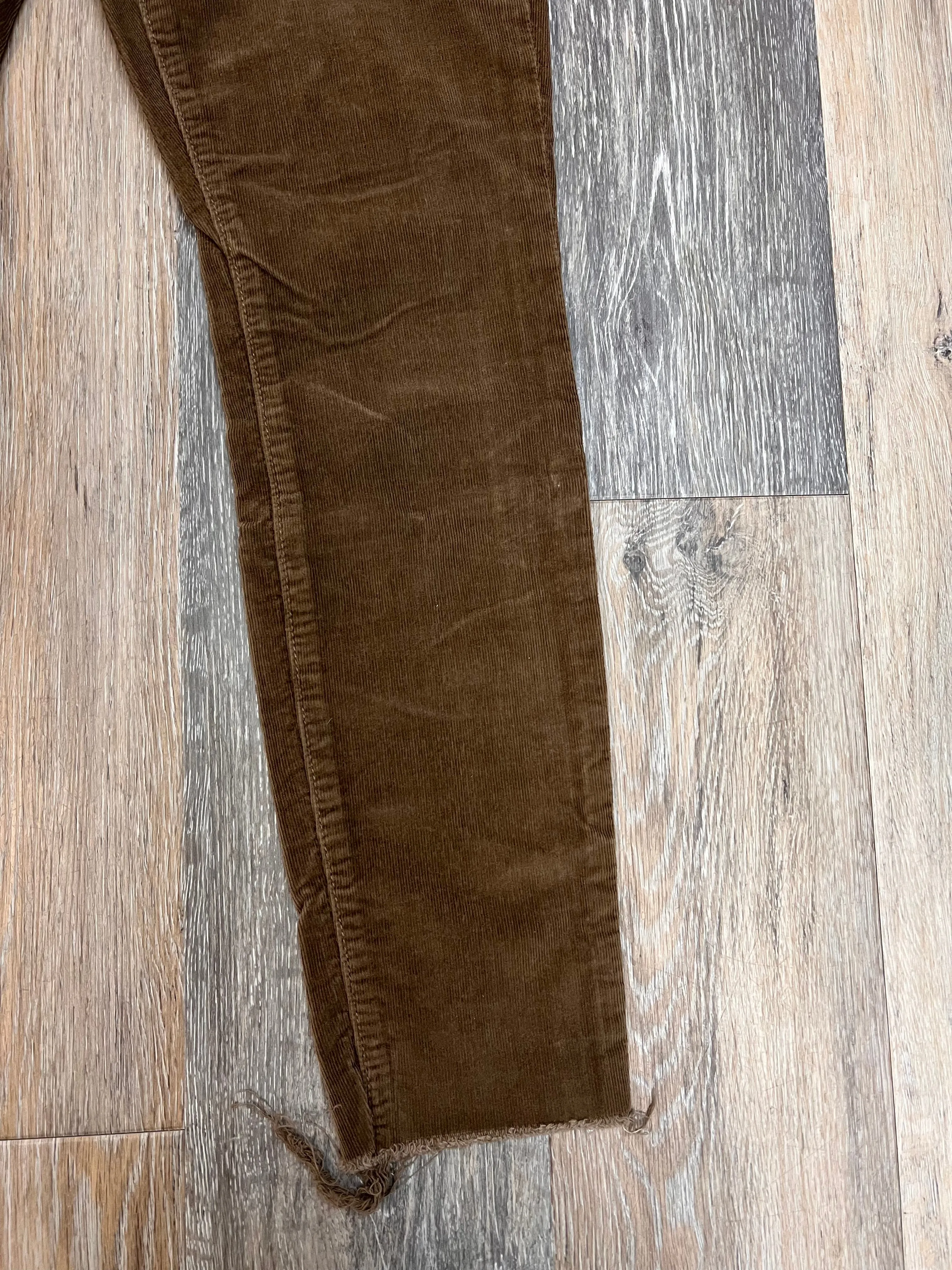 Pants Corduroy By Mother Jeans In Brown, Size: 4/27