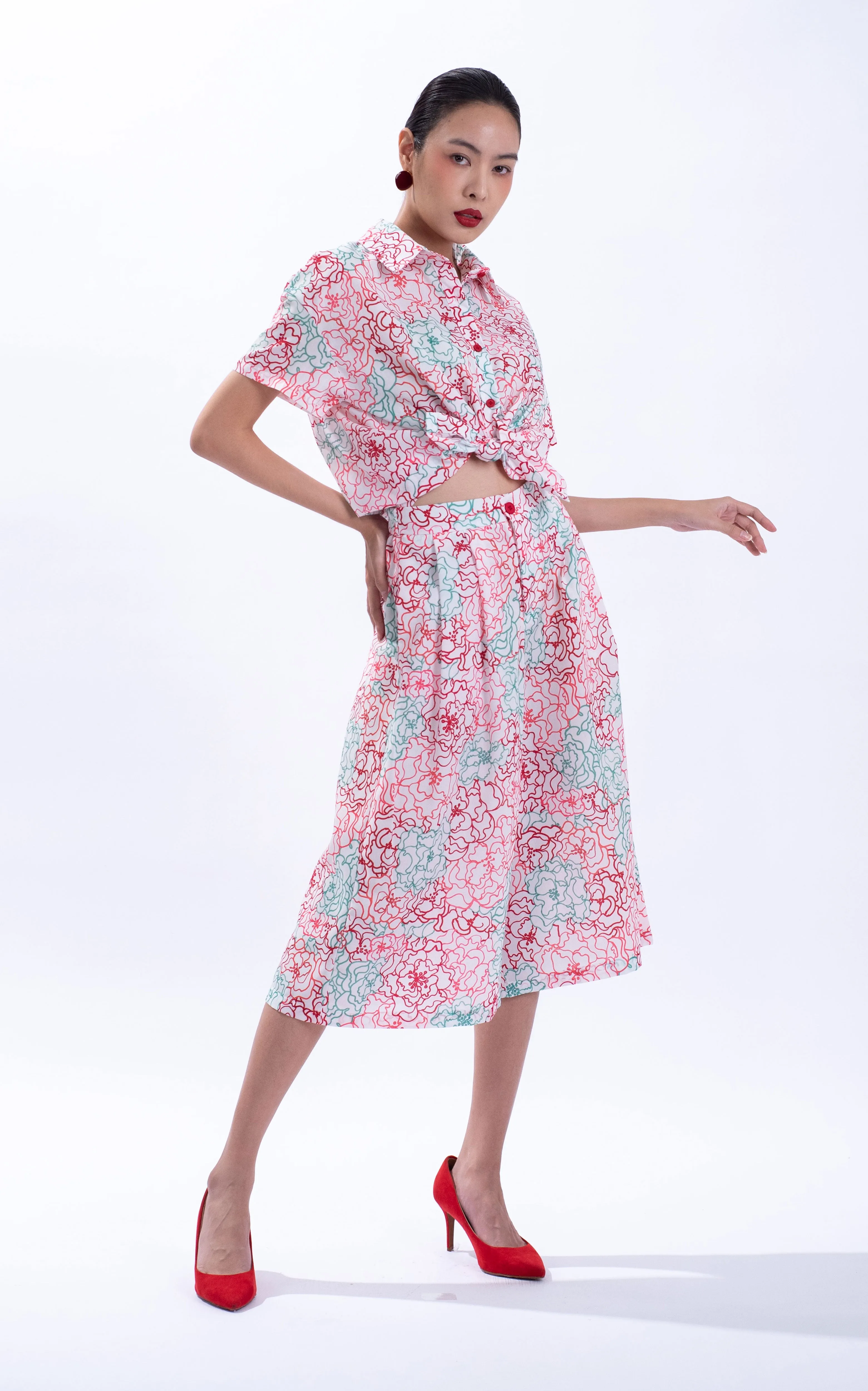 Peony Cotton Culottes
