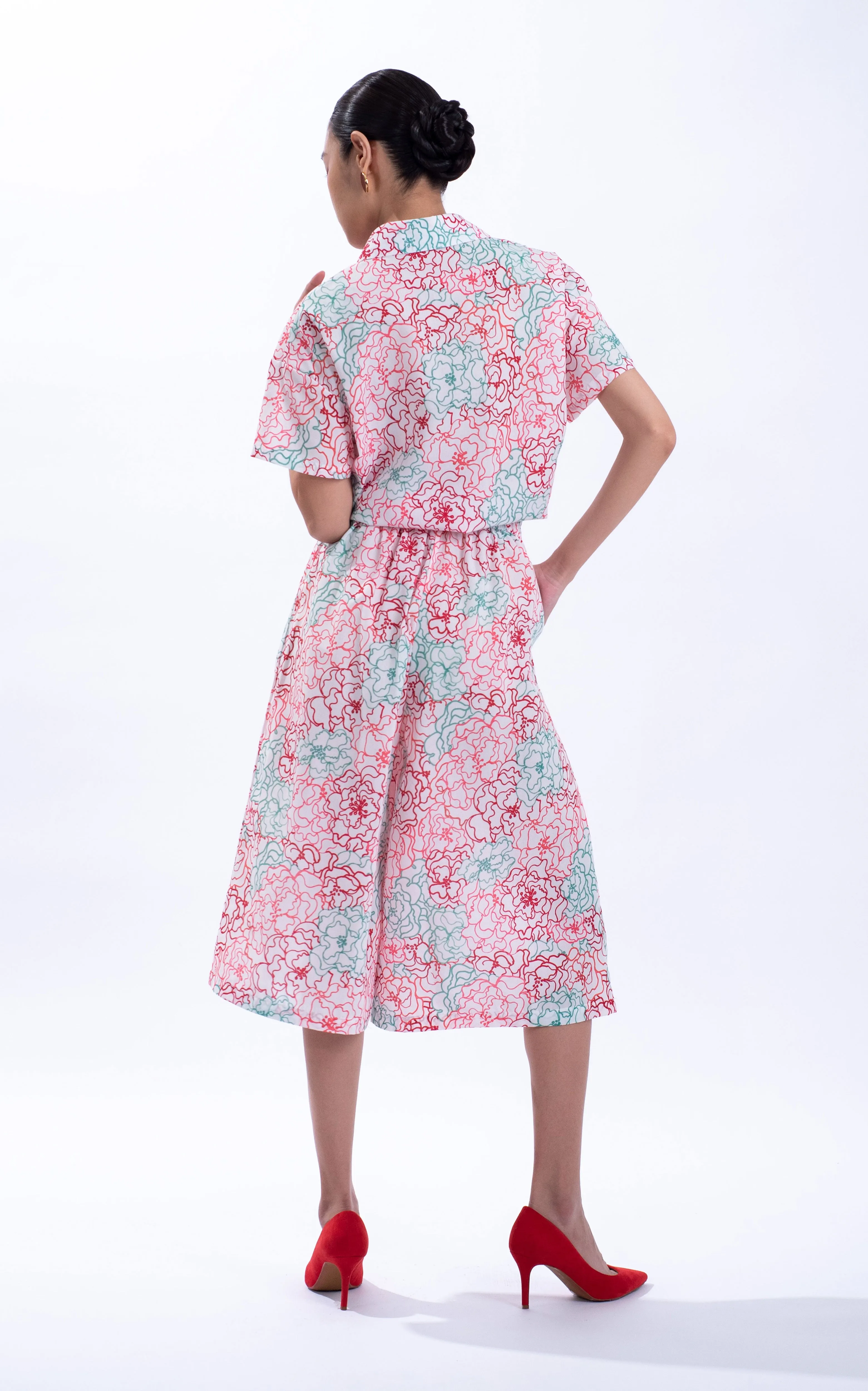 Peony Cotton Culottes