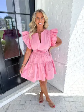 Pink Poplin Dress