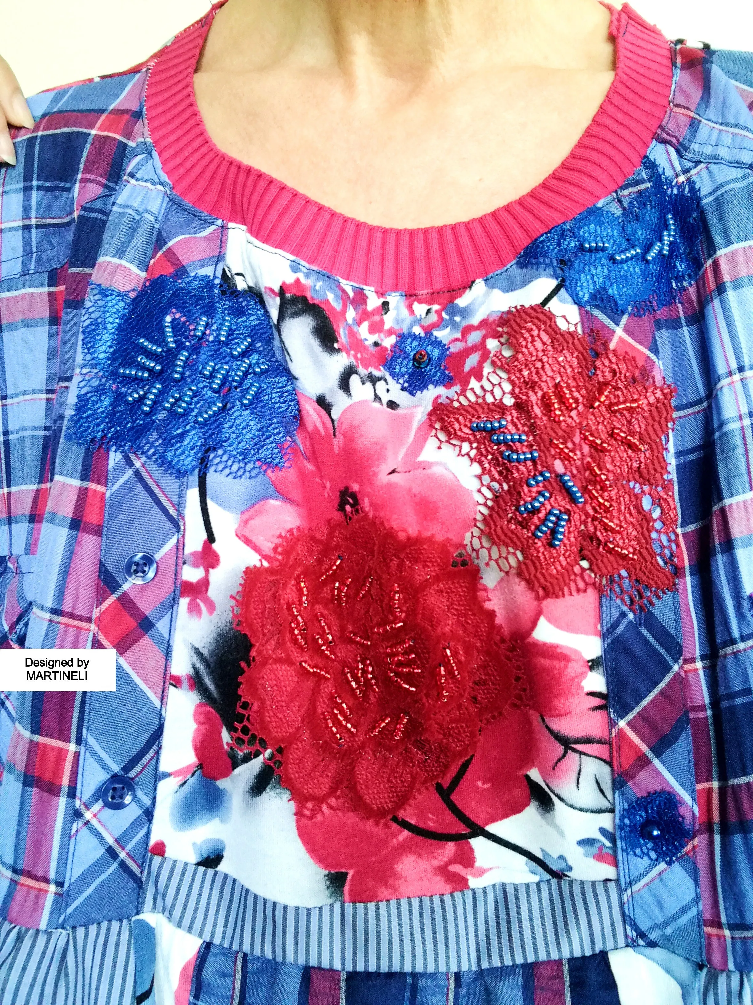 Plus Size Floral Shirtdress 4XL Maxi Embroidered Summer Dress