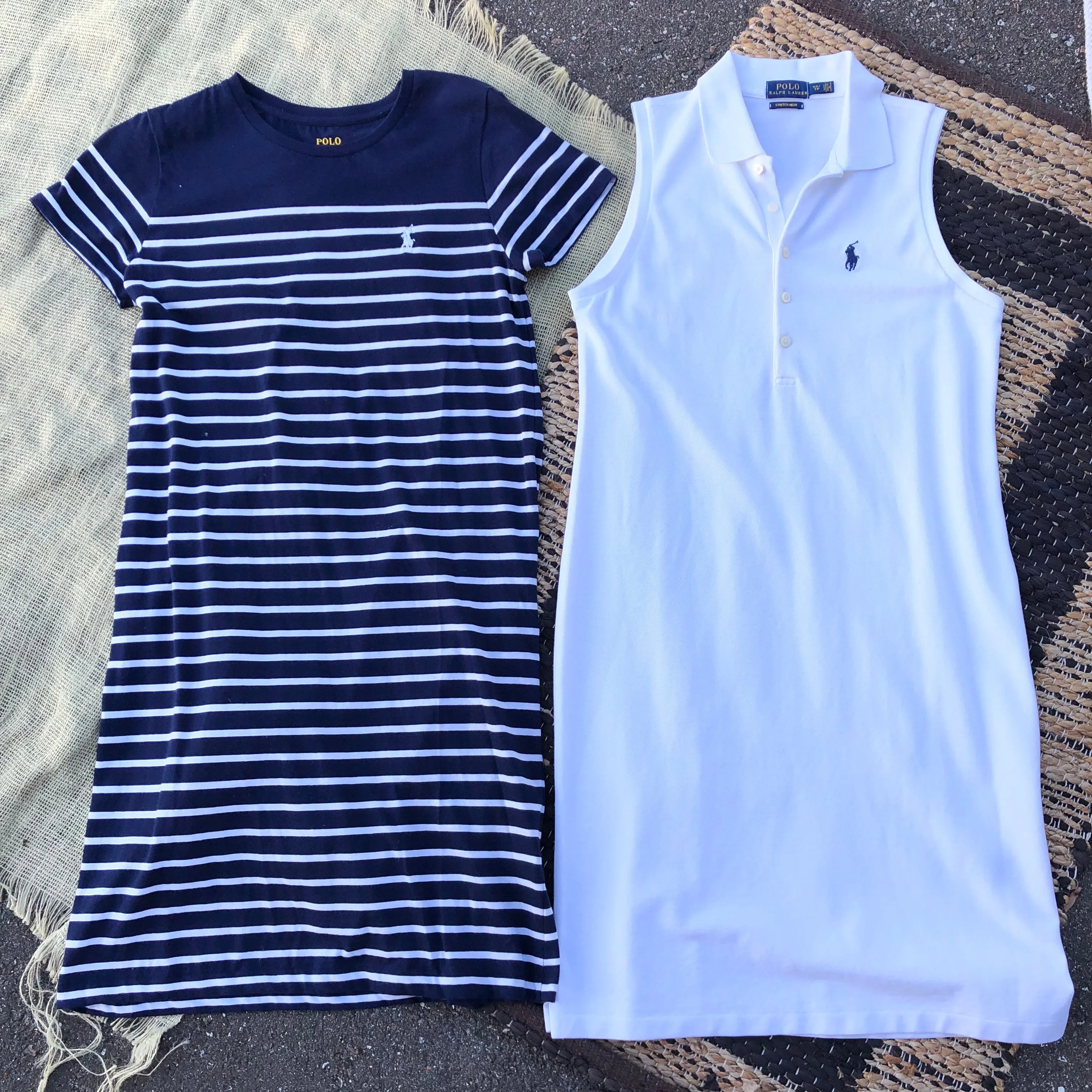 Polo Striped Left T-Shirt Dress - Medium