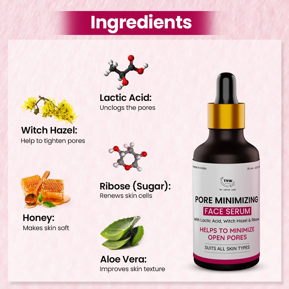 Pore Minimizing Serum for Tightening Pores.