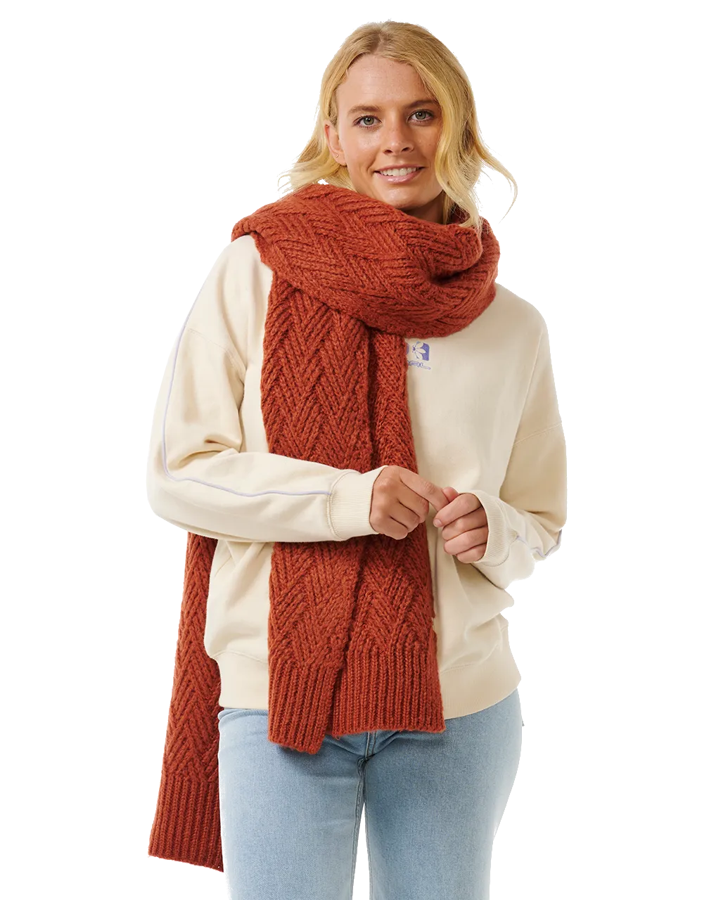 Premium Surf Scarf in Rust