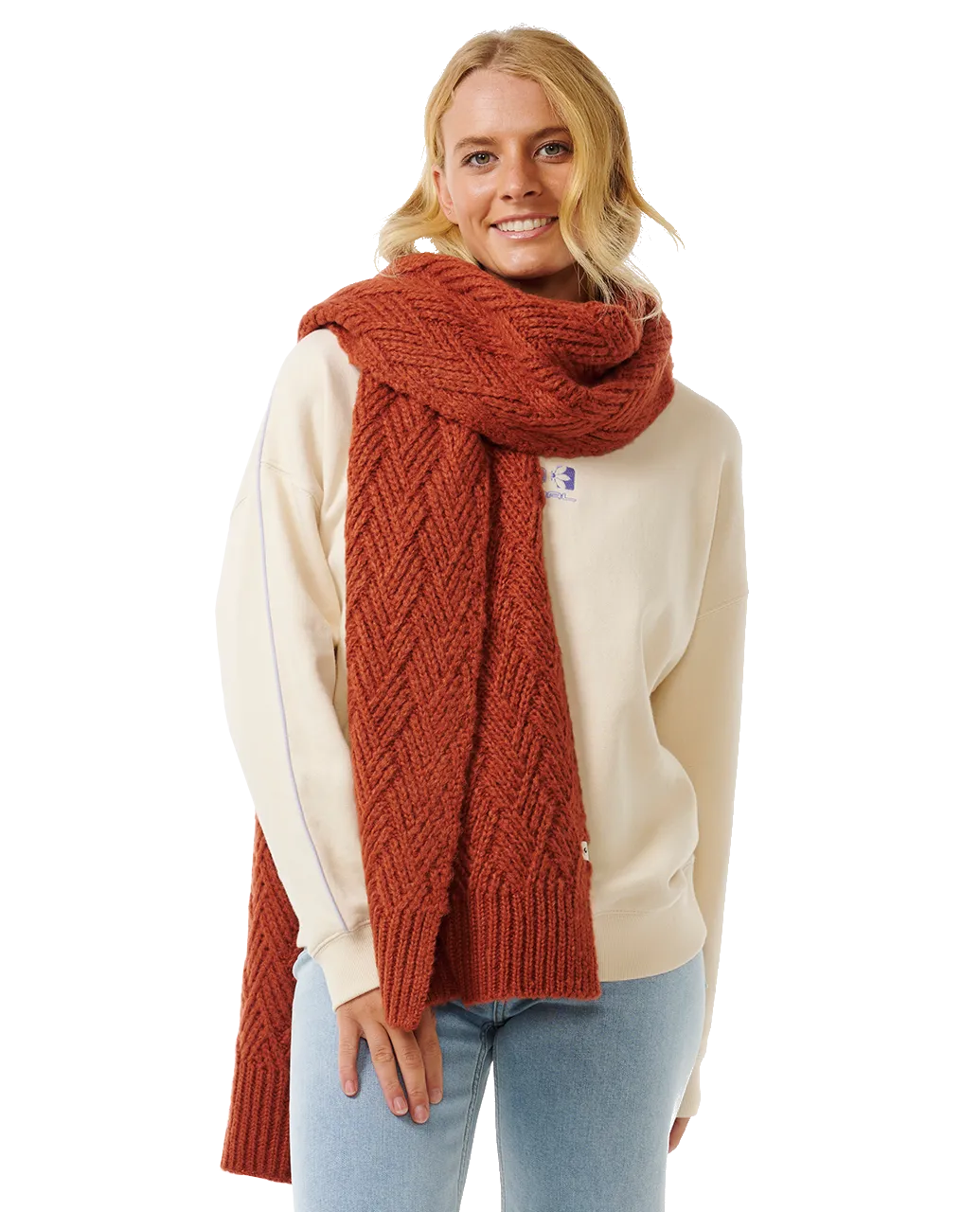 Premium Surf Scarf in Rust